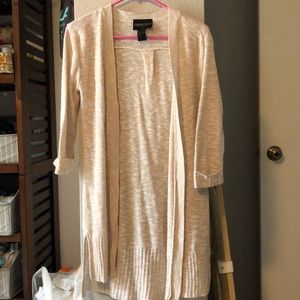Absolutely XS 3/4 length cream cardigan